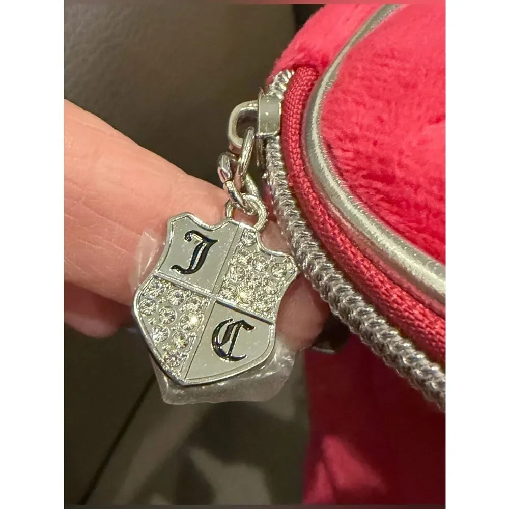 Juicy Couture Pink Quilted Heart Cosmetic Case